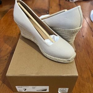Brand new in box j.crew wedges